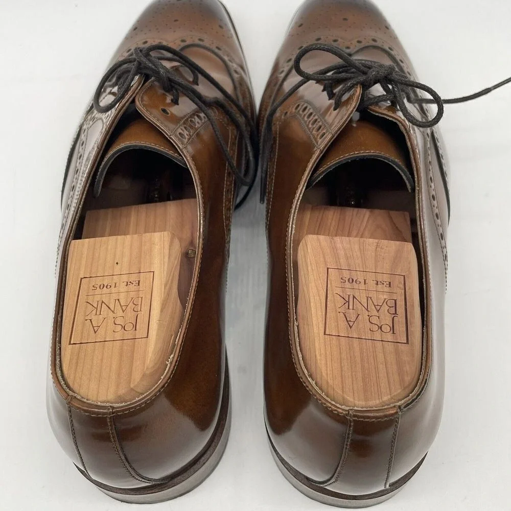 Giovacchini Sammy‎ Wingtip Oxford Derby Men's Size 8.5 Dress Shoes